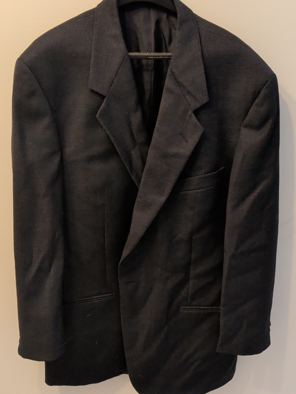 Ermenegildo Zegna Black Men's Sport Coat - Single-Breasted Blazer